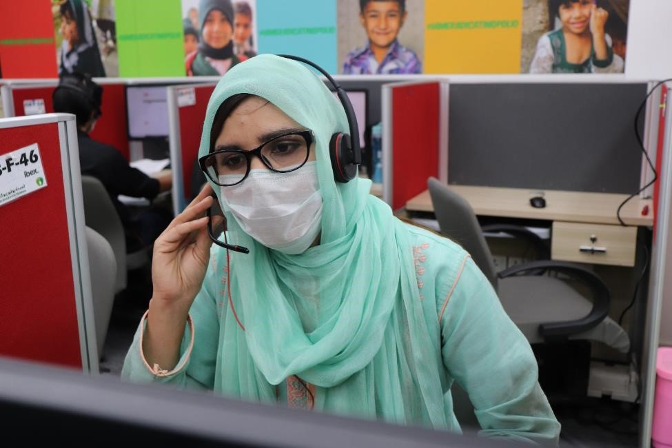 Sadia Saleem (24), a proud Helpline agent