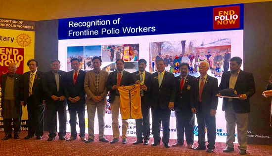  Polio Hero Award Ceremony to recognize the best vaccinators in Lahore